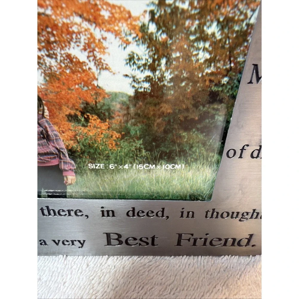 Vintage Sisters Frame Silver Tone Metal Picture Frame Best Friends Home Decor
